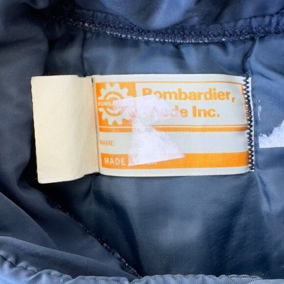 Bombardier Mode Inc. Vintage 70s Vest Navy/White/Orange Men's Medium (M) - Picture 4 of 6